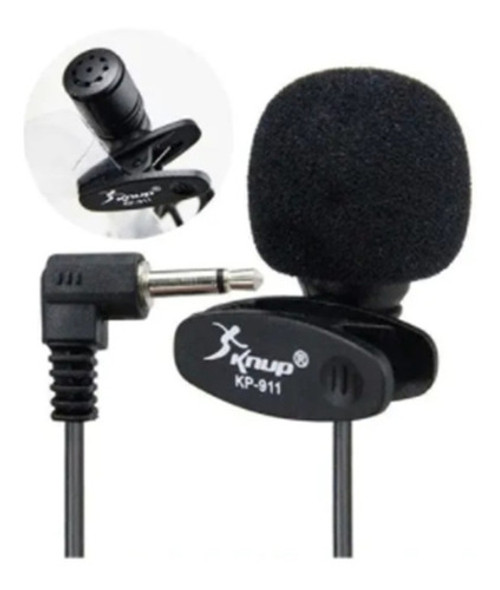 Microfone De Lapela Kp911 Lapella Discreto Simples Skipe 0