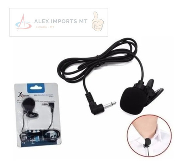 Microfone De Lapela Kp911 Lapella Discreto Simples Skipe 1