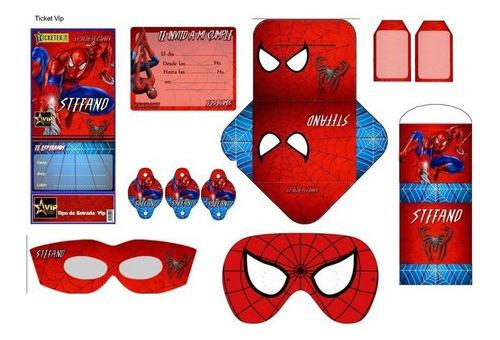 Kit Imprimible Candy Bar Hombre Araña El Mas Completo 1