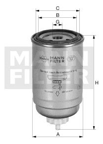 Filtro De Combustible Mann Filter Wk 940/7 0