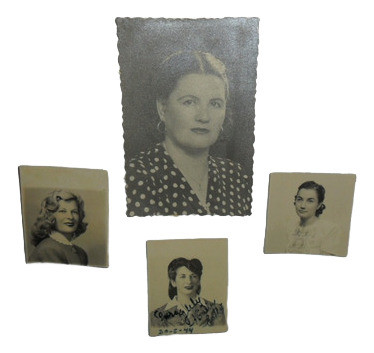 Lote 3 Fotografías Antiguas Mujeres. 0