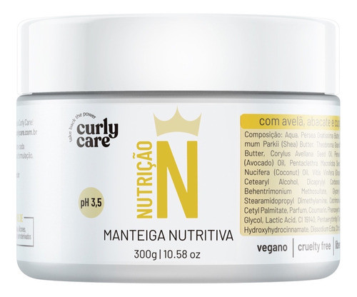 Creme De Manteiga Nutritivo Curly Care 300g 0