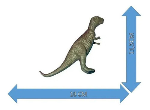 Juguetes Dinosaurios Grandes Colección 8 Piezas De Goma 1