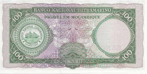 Filatelix - Fn. 21 Mozambique - K.109a - 100 Escudos  - Unc. 1