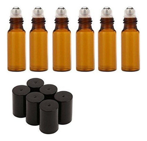 Frasco Roll On Para Oleos Essenciais De Vidro 5ml 6 Unidades 1