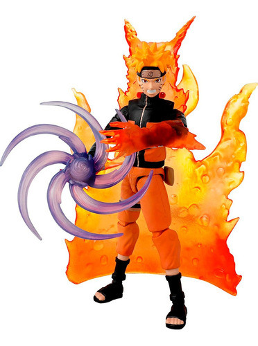 Figura Bandai Naruto Uzumaki Tailed Beast Cloak Anime Héroes 1