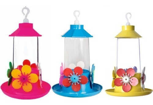 Kit 3 Un Bebedouro Beija Flor Super Luxo Cores Sortidas 0