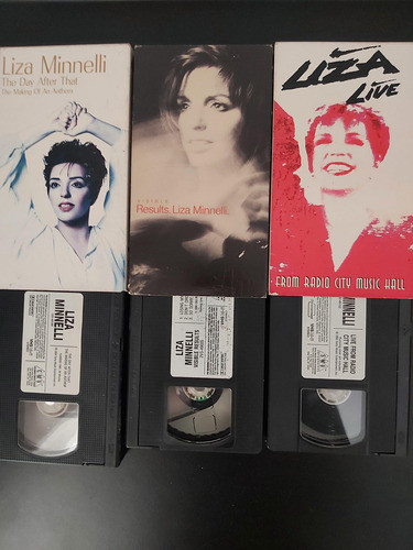 Excelente Lote 3 Videos Musicales Liza Minelli Vhs Oferta 1