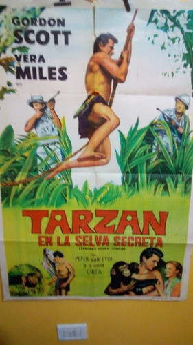 Poster Pelicula * Tarzan En La Selva Secreta - 1955 Original 0