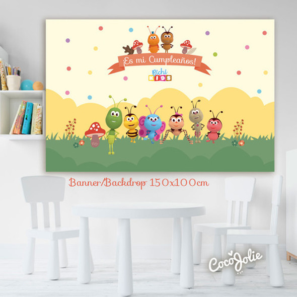 Banner Imprimible Bichikids, Cumple 0