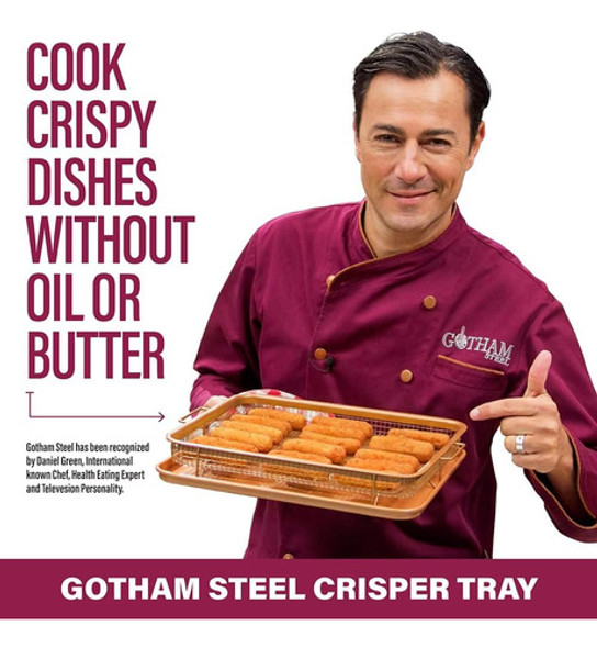 Recipiente P/verduras De Cobre Gotham Steel Como Visto En Tv 1
