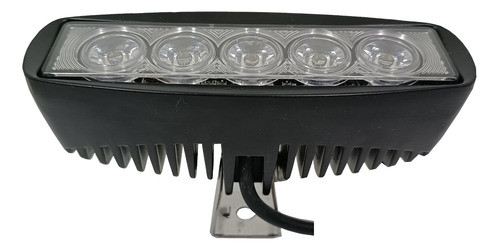 Faro Led Rectangular 15w 5 Leds 14x4,5cm Blanco Extra Pesado 1