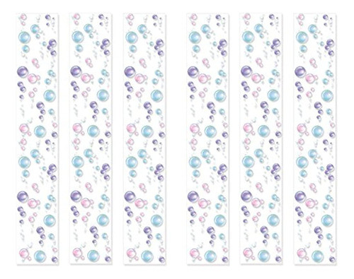 Beistle 59954 Bubble Party Panels 12 X 6  Multicolor Paquete 0