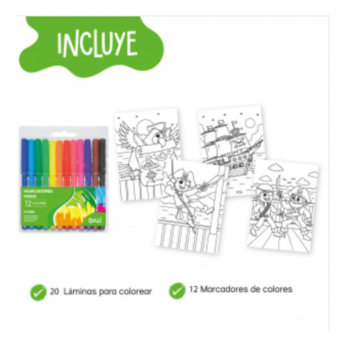 Piratas Para Pintar Dali 1