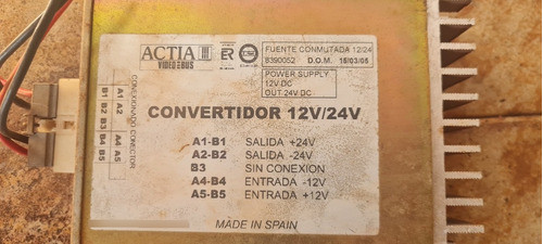 Conversor Voltagem Onibus 12/24 Vídeo Bus 1