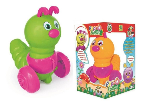 Brinquedo Infantil Lagarta Papa Folhas Baby - Bs Toys 0
