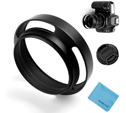 Parasol De Lente Hueco Y Tapa Lente 58mm | Negro / Univer... 0
