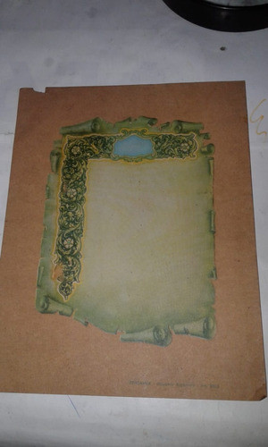Antiguo Pergamino Pergamex 13x16,5 Cm Fascimil 0