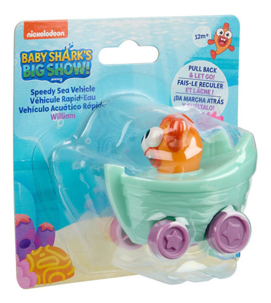 Carrinho Marinho Fricção 11cm William - Baby Shark Big Show 1