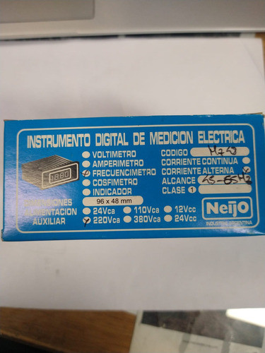 Frecuenciometro Digital Display Neijo 96x48 220vca 45-65hz 1