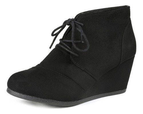 Pares De Sueño Zapatos De Botines De Tacon De Cuña Baja Ca 0