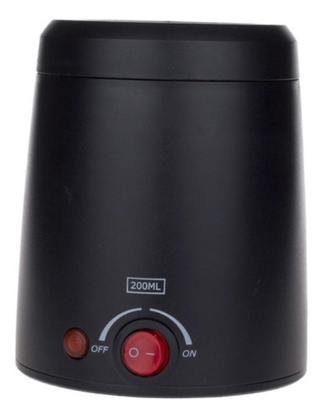 Plástico Máquina De Depilação A Cera Quente Preto 0