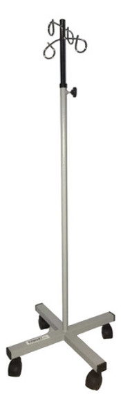 Portasuero Pie De Suero Con Ruedas  Regulable 4 Ganchos 0