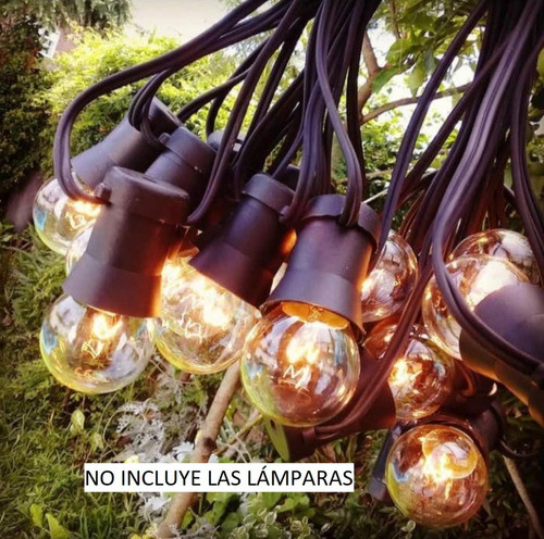 Guirnalda 40 Luces Kermesse Exterior 20mts Jardín Apto Led 1