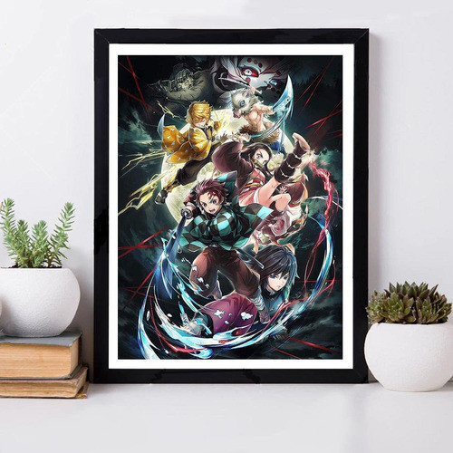 Kits De Pintura De Diamantes Para Adultos, Diy Demon Slayer 1