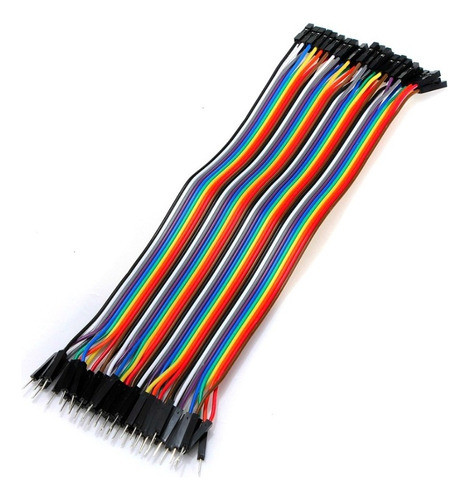 Pack 40 Cables Protoboard Macho Hembra Arduino Dupont 20 Cm 1