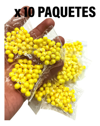 Pack X500 Balines Plástico Juguete 6mm Pistola Arma Municion 1