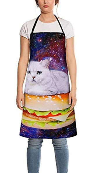 Delantal De Gato Lindo Zeronal, Regalo De Amante De Gato Mas 1
