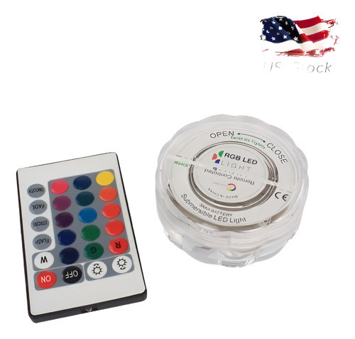 Resistente Al Agua 12v 10w Rgb Lámpara Bombilla Spot Bajo El 0