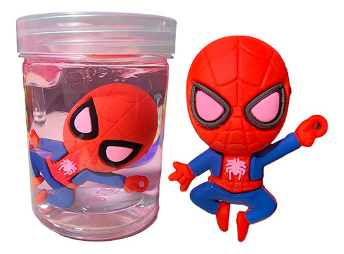 Pote Slime X6 Avengers Masa Elástica Spiderman Hombre Araña 0