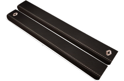 Cubre Zocalos Carbono Renault Kangoo 2ptas Logo Resinado 0