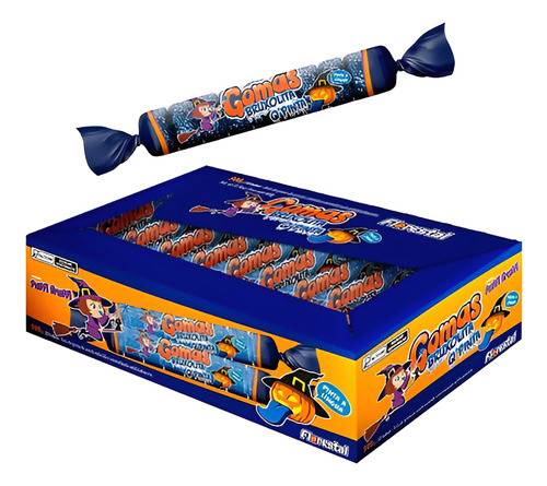 60 Unid. Bala De Goma Bruxolita Q'pinta 30g Doces Halloween 1
