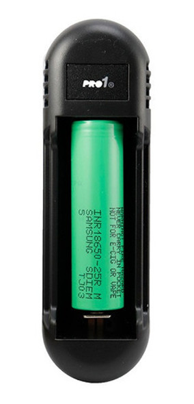 Cargador Litio-ion + 1 Bat 18650 25r Samsung 1