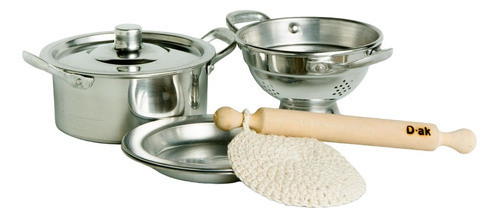 Set Fideos Aluminio Puro Infantil 6 Piezas Cocina 0