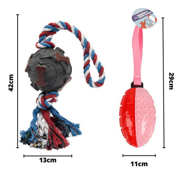 Kit 5 Mordedores Brinquedos Cachorro Porte Grande 1 Kit 5 Mordedores Brinquedos Cachorro Porte Grande 1