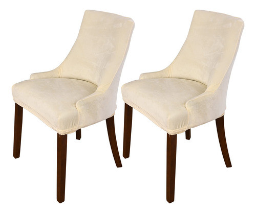 Funda Silla Comedor 2 Pack Elástica Protectora Asiento Banqu 0