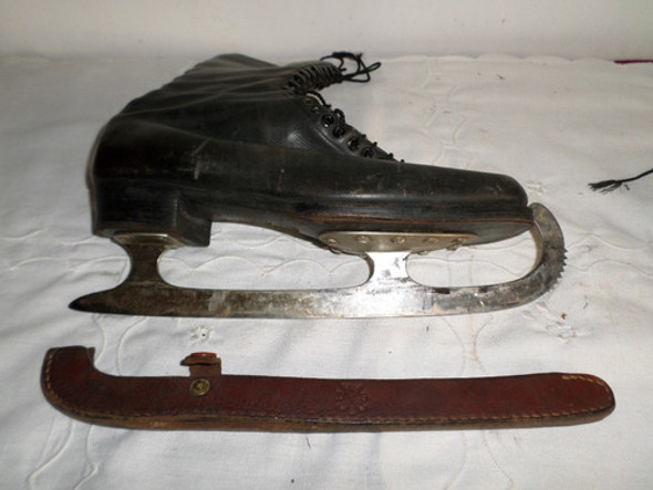Antiguos Patines Hielo Cuero Alb Stille Stocolm Salchow Dss 0