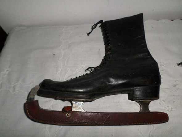 Antiguos Patines Hielo Cuero Alb Stille Stocolm Salchow Dss 1