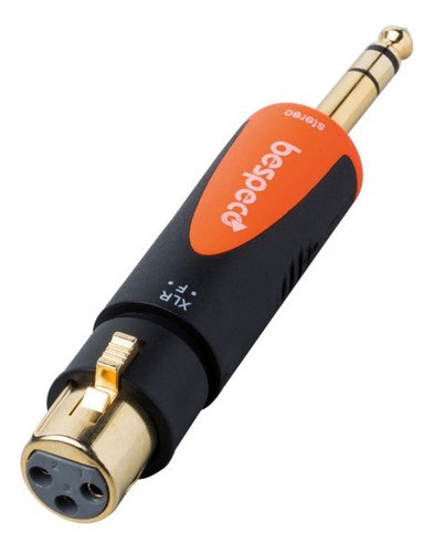 Xlr Hembra A Plug Stereo Bespeco Slad505 Adaptador Ficha 0