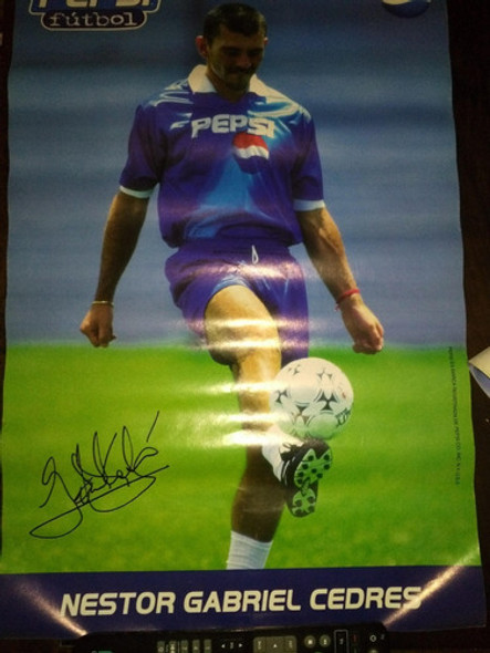 Cartel Publicidad * Pepsi * Futbol - Gabriel Cedres Año 1997 0
