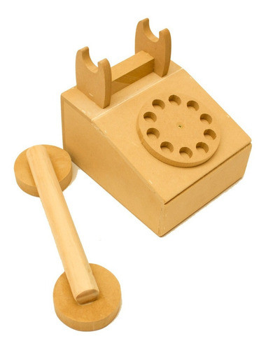 Telefono Vintage Juguete Jugar Fibrofacil Retro Deco Niños 1