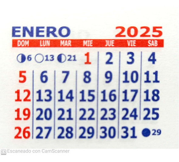 Almanaque Calendario Mignon Mensual Año 2022 X 50 Almanaques 1