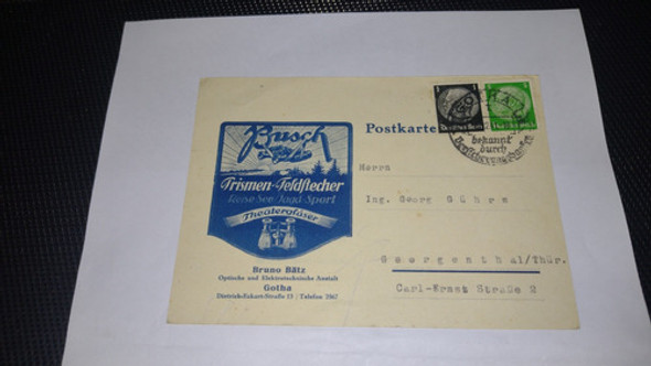 Alemania Postal Comercial 3 Circulada Reich 1941 Hermosa. 0 Alemania Postal Comercial 3 Circulada Reich 1941 Hermosa. 0