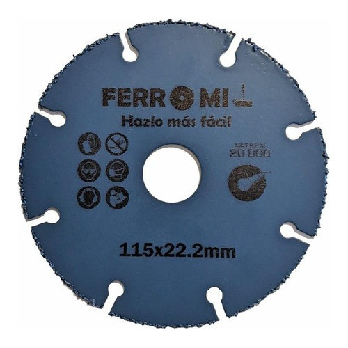 Disco Corte Amoladora P. Madera 115 Mm Ft 0