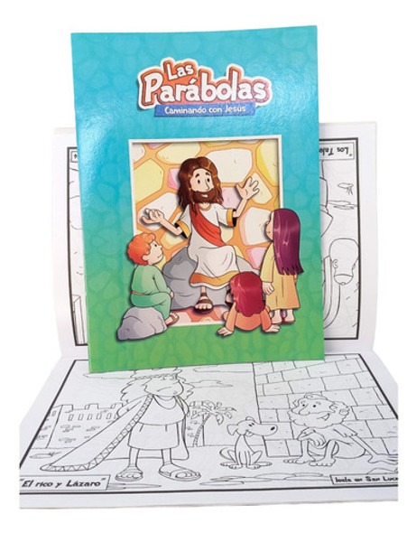 Revista Para Niños Colorea Las Parábolas Caminando Con Jesús 1