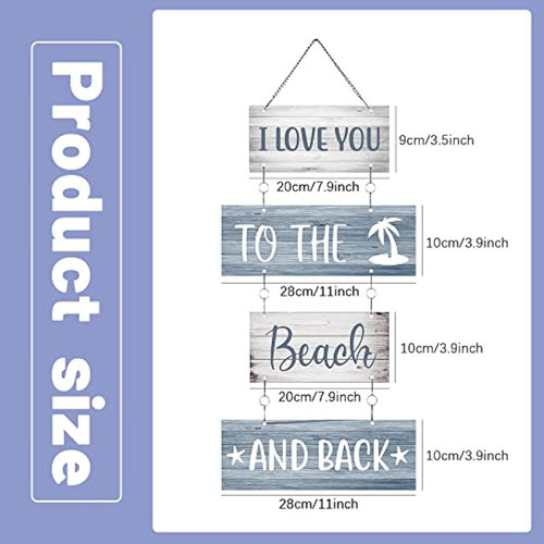 Beach Signs Wall Decor I Love You To The Beach And Back Beac 1